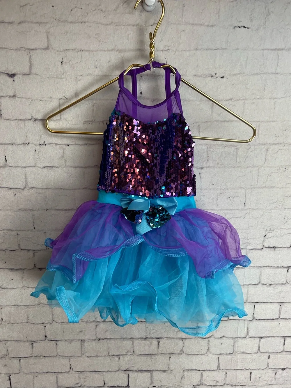 Weissman size XSC did I mention dress in blue and purple